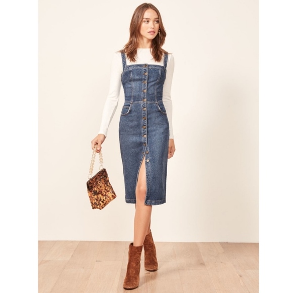 reformation jean dress